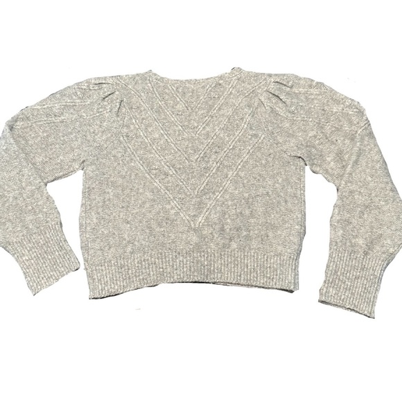 Abercrombie & Fitch Soft Knit Cropped Cardigan Heather Grey - Women’s L - Picture 7 of 8
